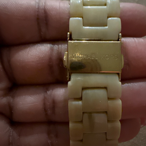 Michael Kors Tortoise and Gold Watch